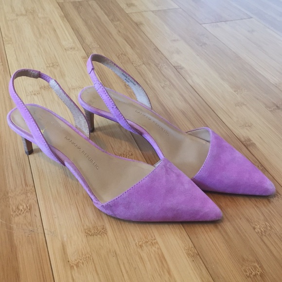 lavender kitten heel shoes